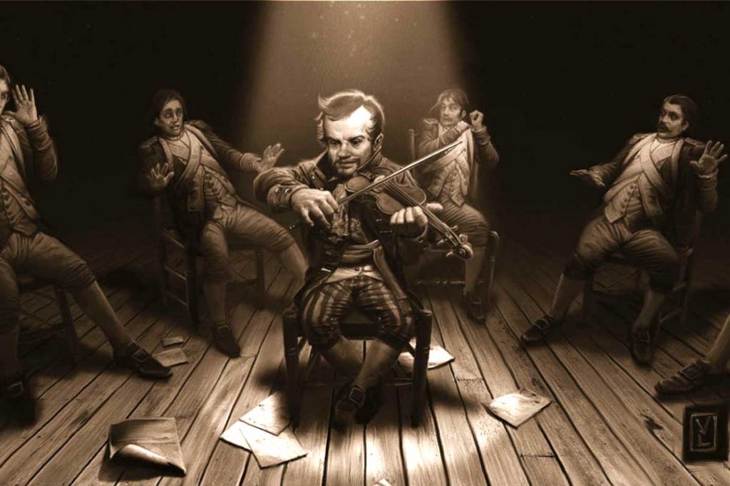 Illustration JdR Appel de Cthulhu "Le Règne de la Terreur" - La musique de l'au-delà