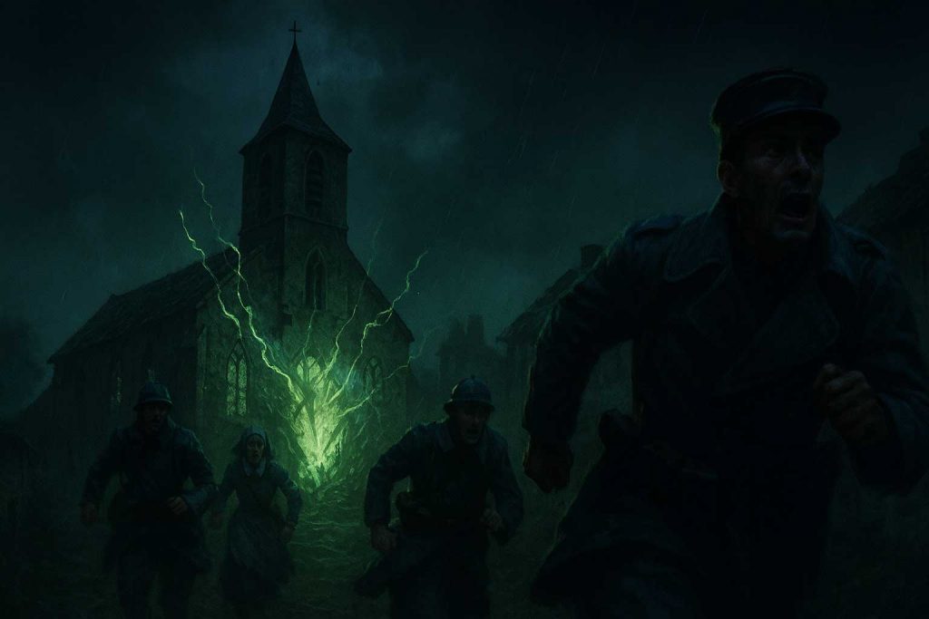 ILLU-Village-Damne-Eglise-Fuite